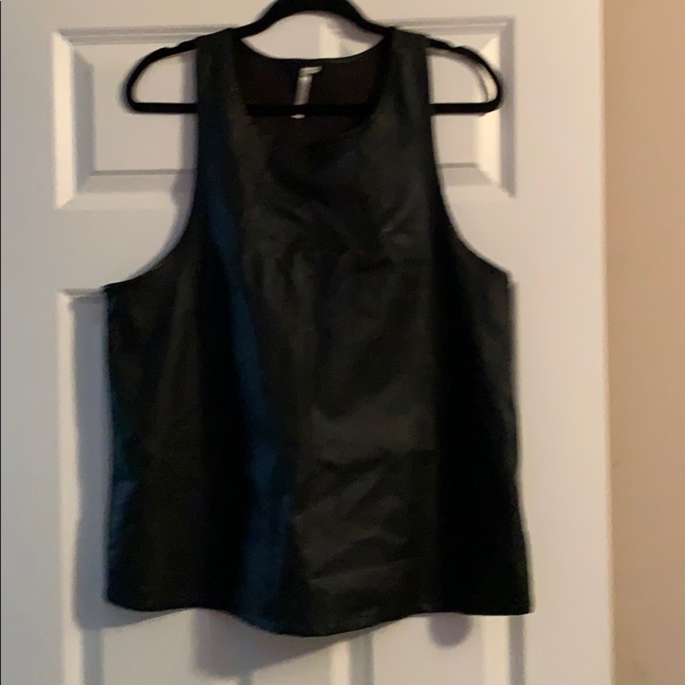 Faux leather Vest